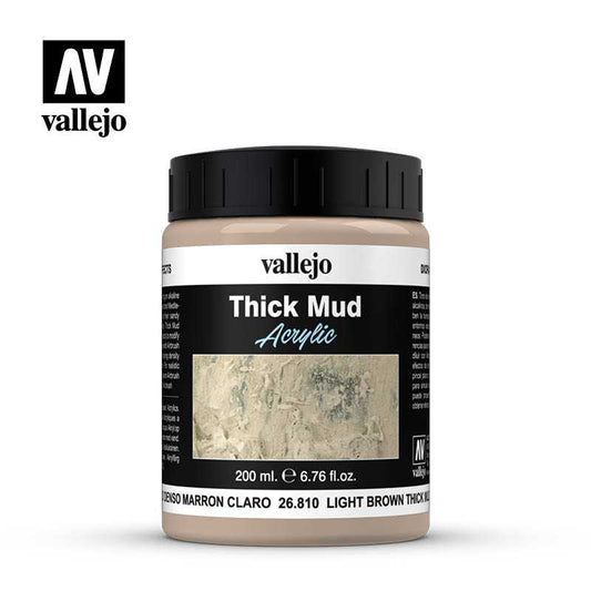 Vallejo: Lightbrown Thick Mud 200ML